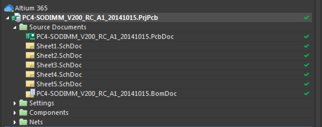 Project placed in Altium&nbsp;365 under version control