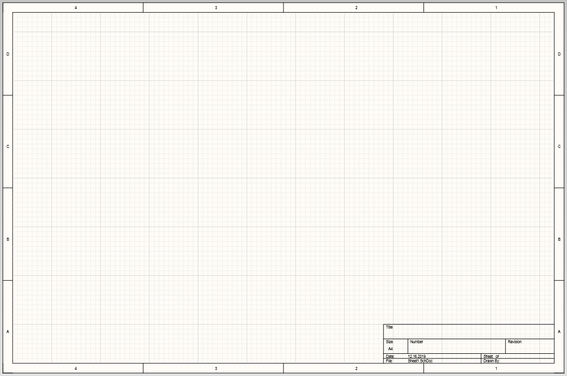 Configured schematic sheet