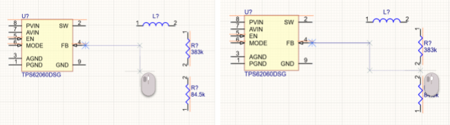 Connection creating by several clicks