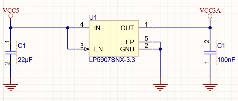 Capacitors have the same designator, which causes an error
