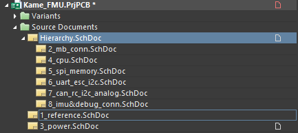 Project Kame_FMU.PrjPCB is activated.