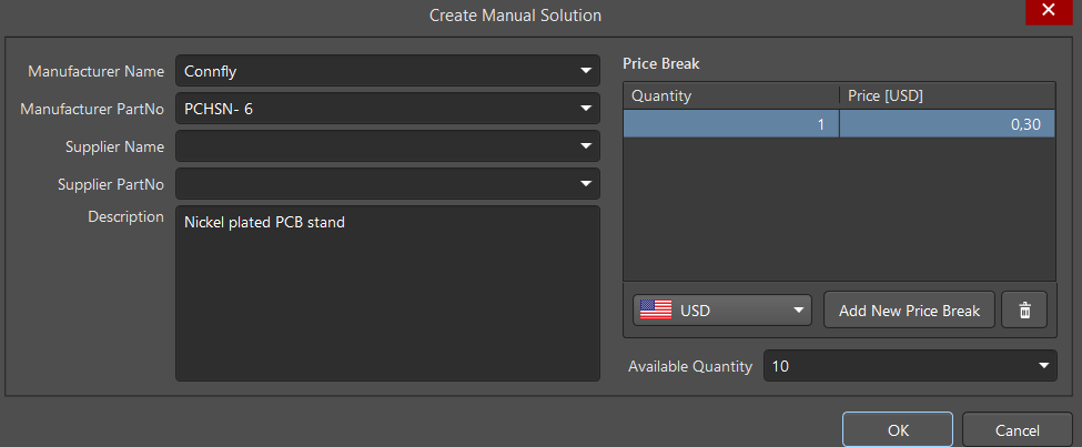 Configuring the Manual Solution