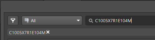 Text Moved to the Search field