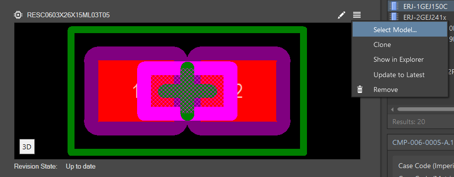 Access the Select Model command