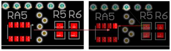 Push Obstacles and HugNPush Obstacles routing modes behavior