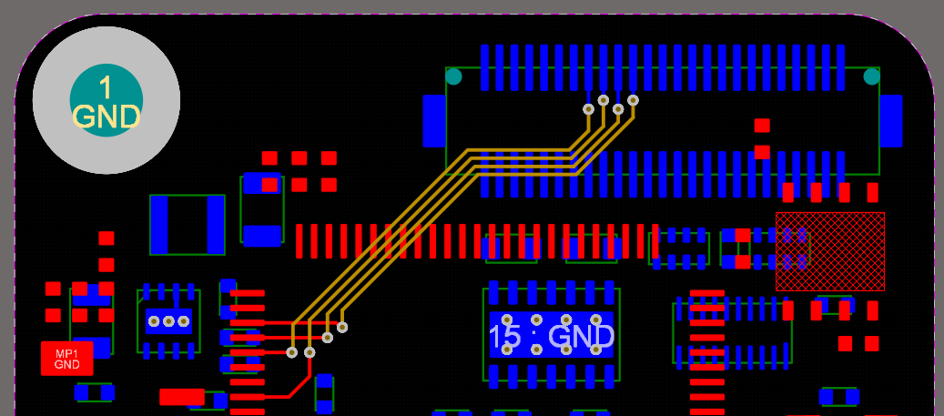 Inner layers routing