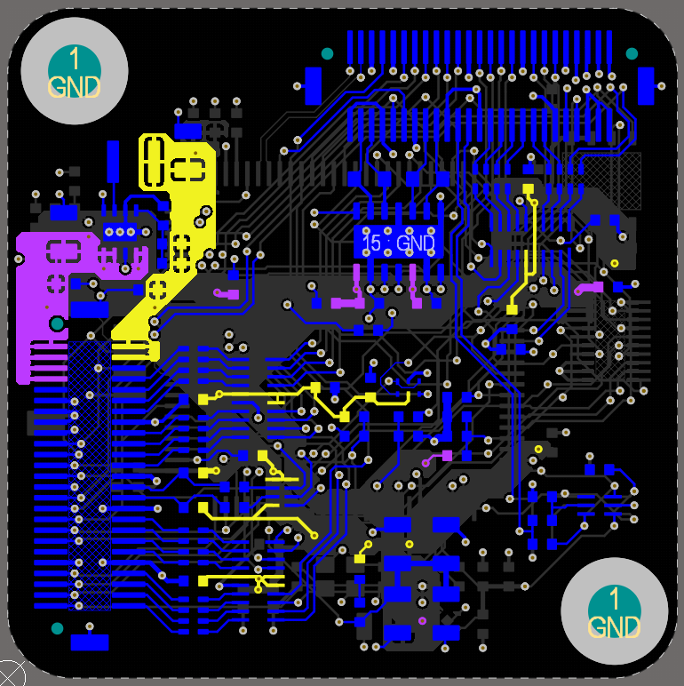 Polygon placement for Bottom Layer