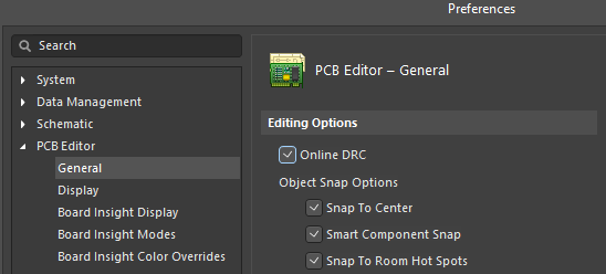 Online DRC is enabled