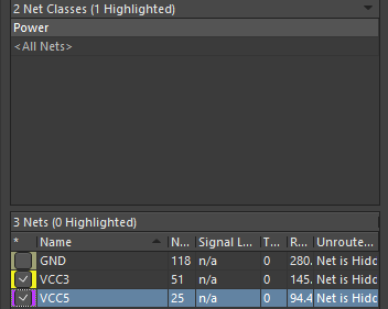 Colors are defined for both power nets