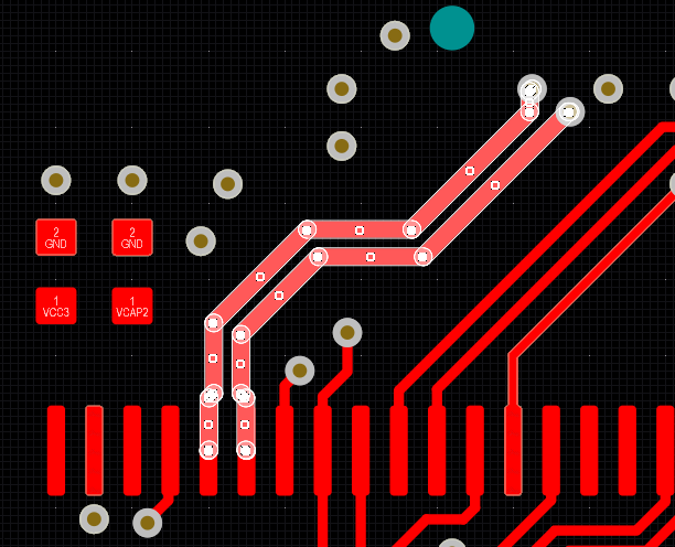 Differential pair is selected