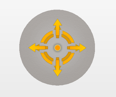 The navigation ball controls a camera