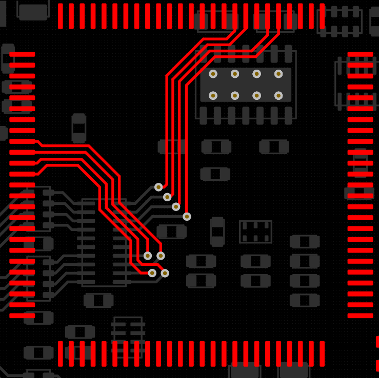 UART2 and UART3 groups are routed