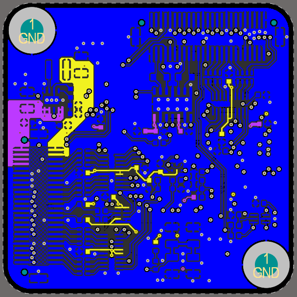 Finished polygon creation for Bottom Layer