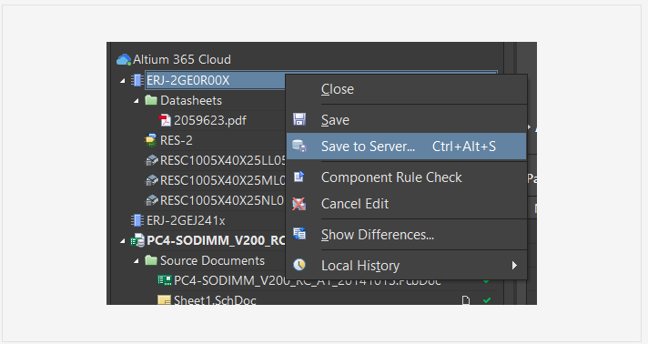 Save to Server