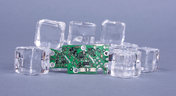 PCB with ice for best cooling