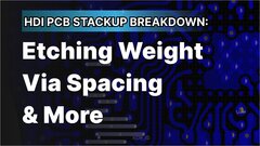 Embedded thumbnail for  HDI PCB Stackup Breakdown - Etching Weight Via Spacing, &amp; More